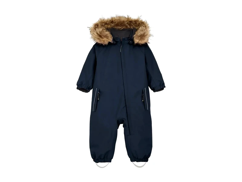 Baby Coverall W. Fake Fur, TOTAL ECLIPSE