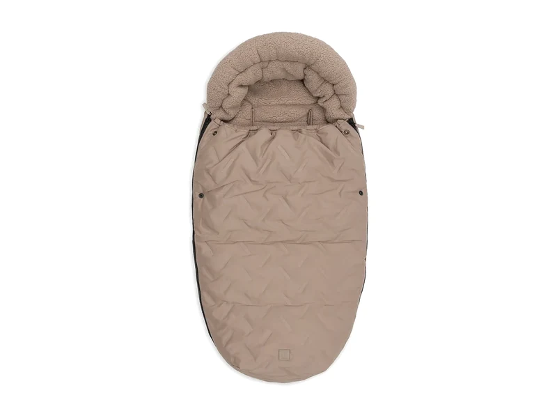 Jollein Footmuff buggy/stroller - Embossed, MILKY COFFEE