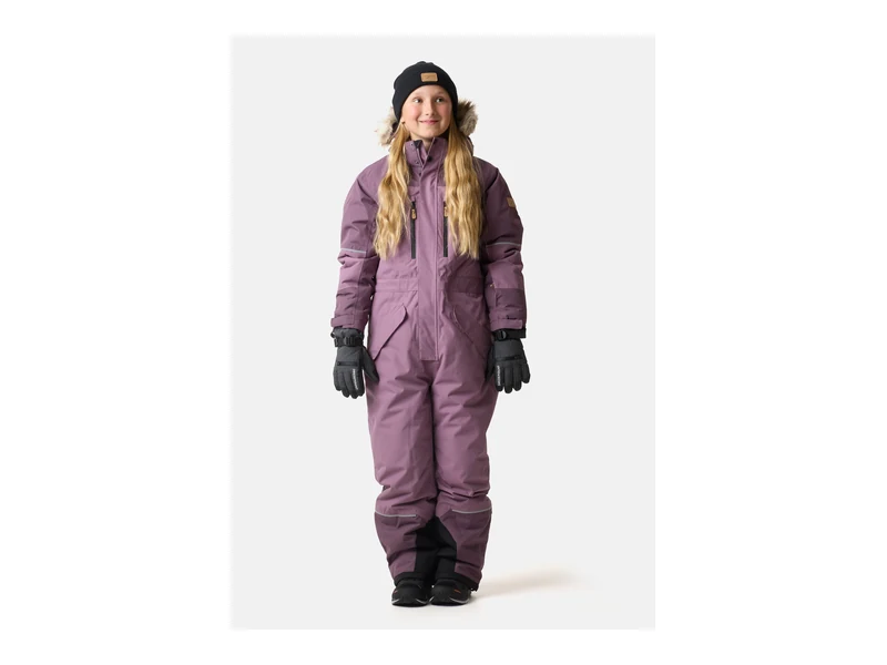 Hafjell Winter Overall JR, Dk. Mauve/Pale Mauve