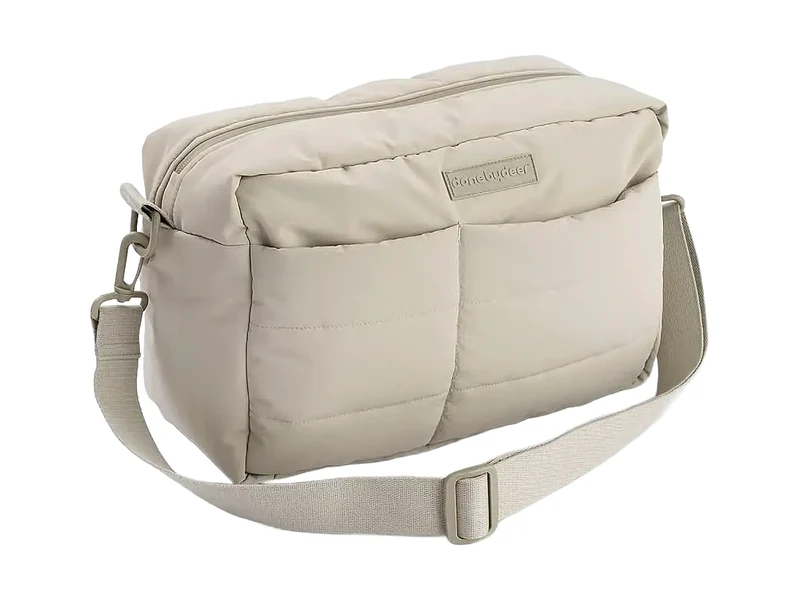 Quilted stroller bag Sand