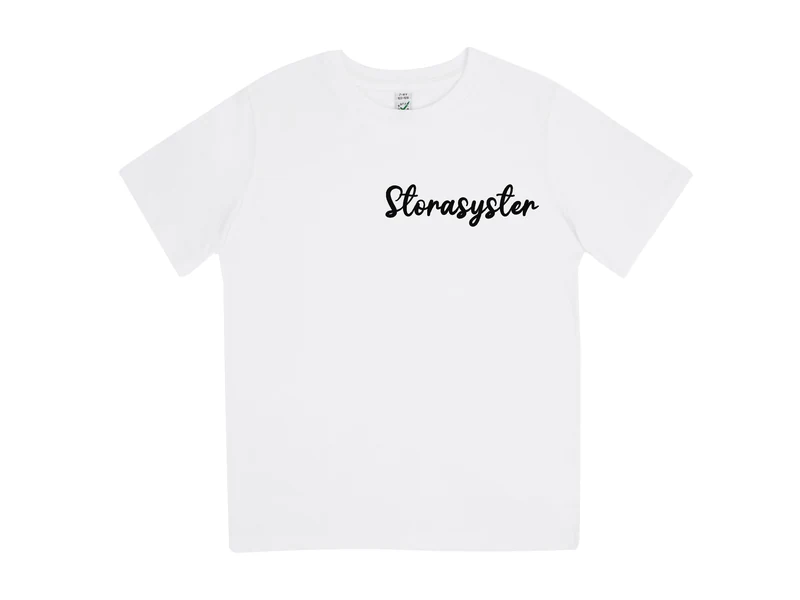 Storasyster – Stilren T-shirt barn