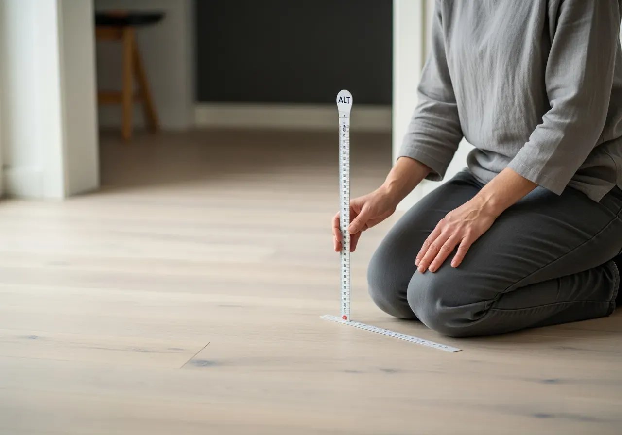 Mätsticka för barnskor hemma