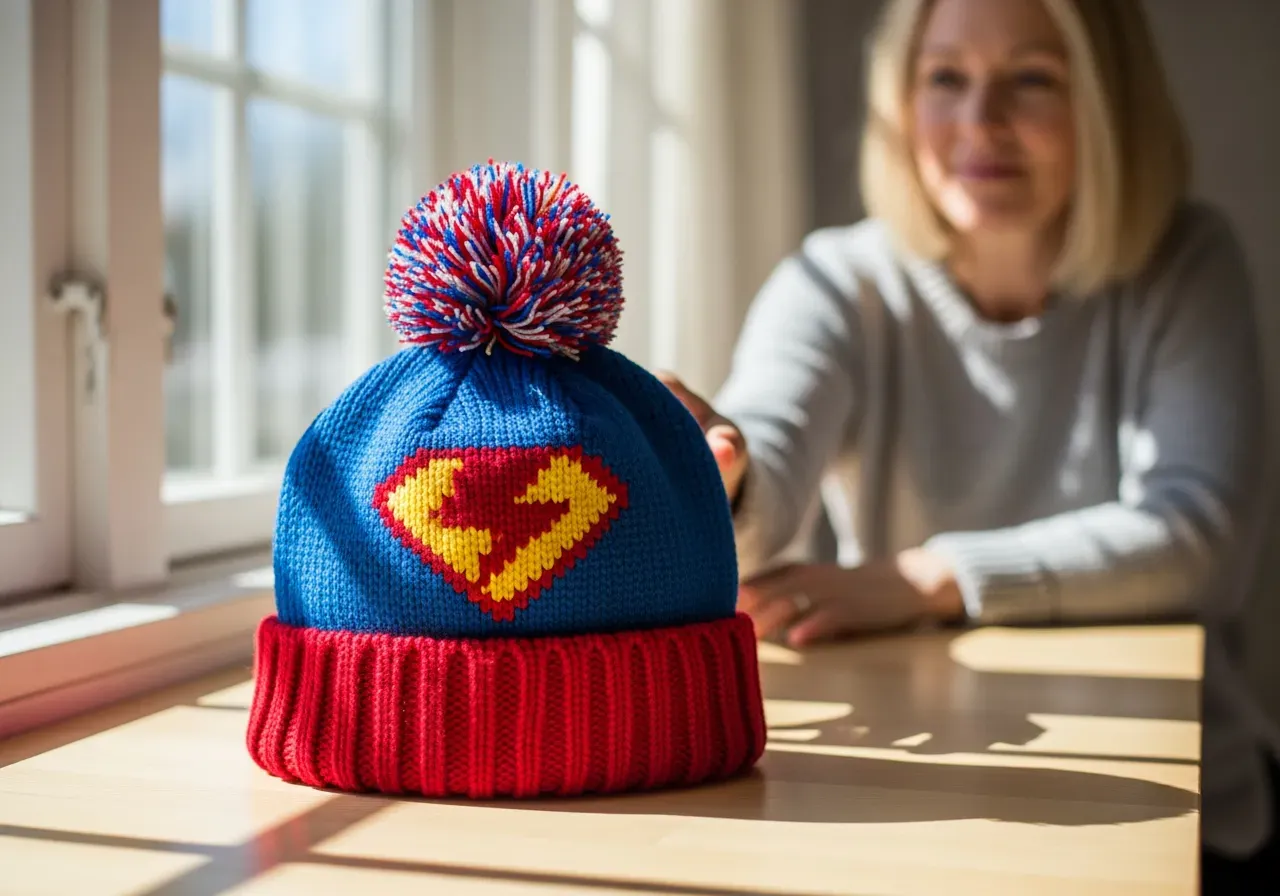 Spiderman mössa för barn i vinter