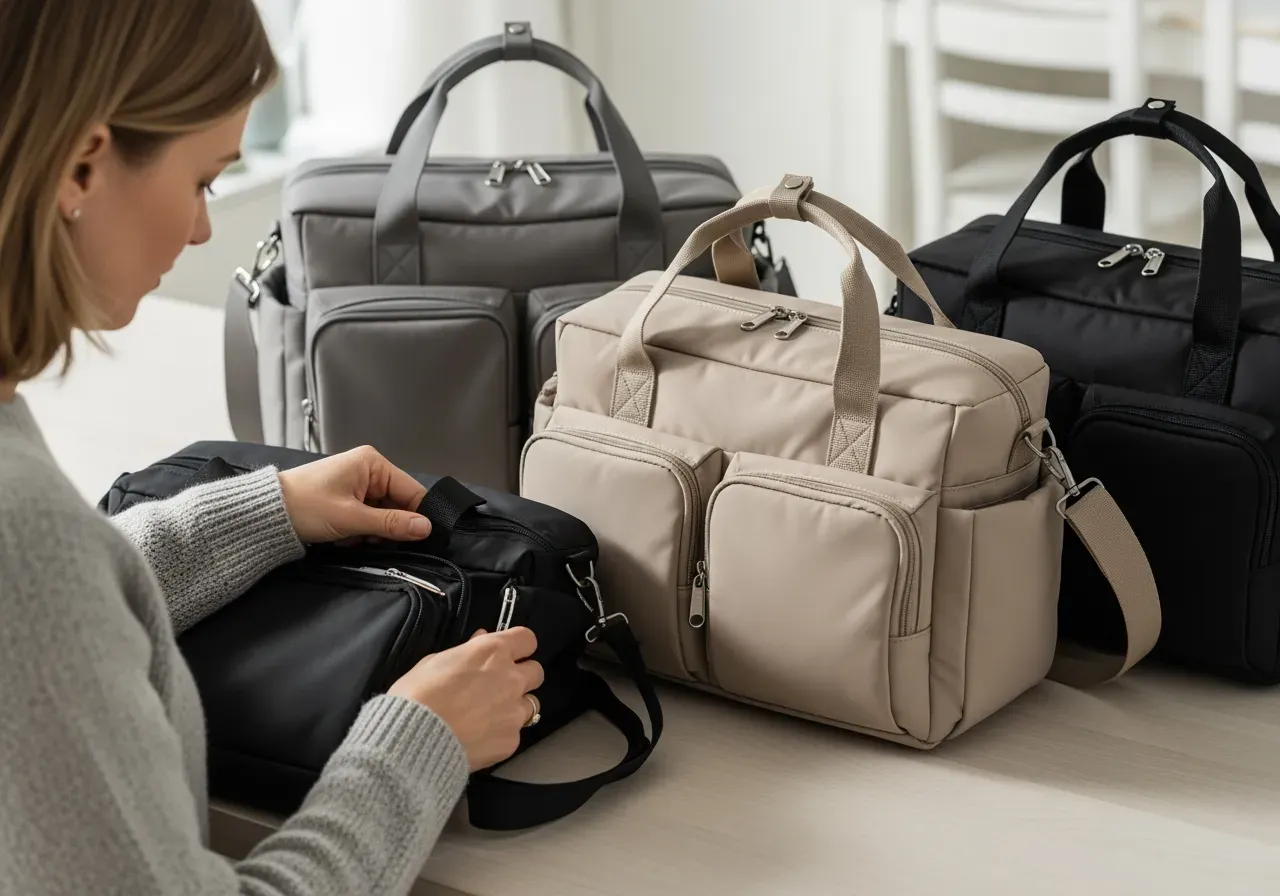 Praktiska val av skötväskor