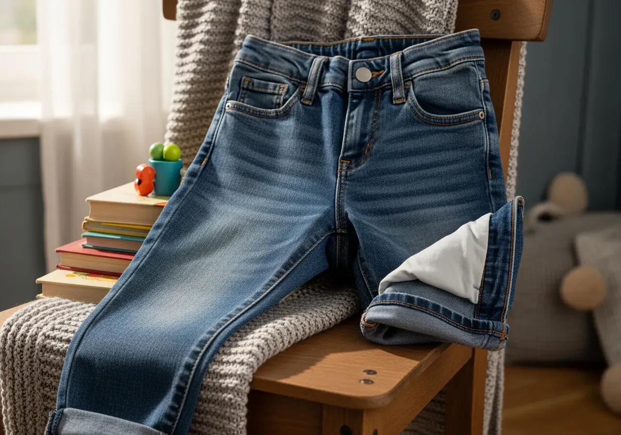 Barnjeans för inomhuskomfort