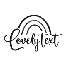 Lovely Text logo