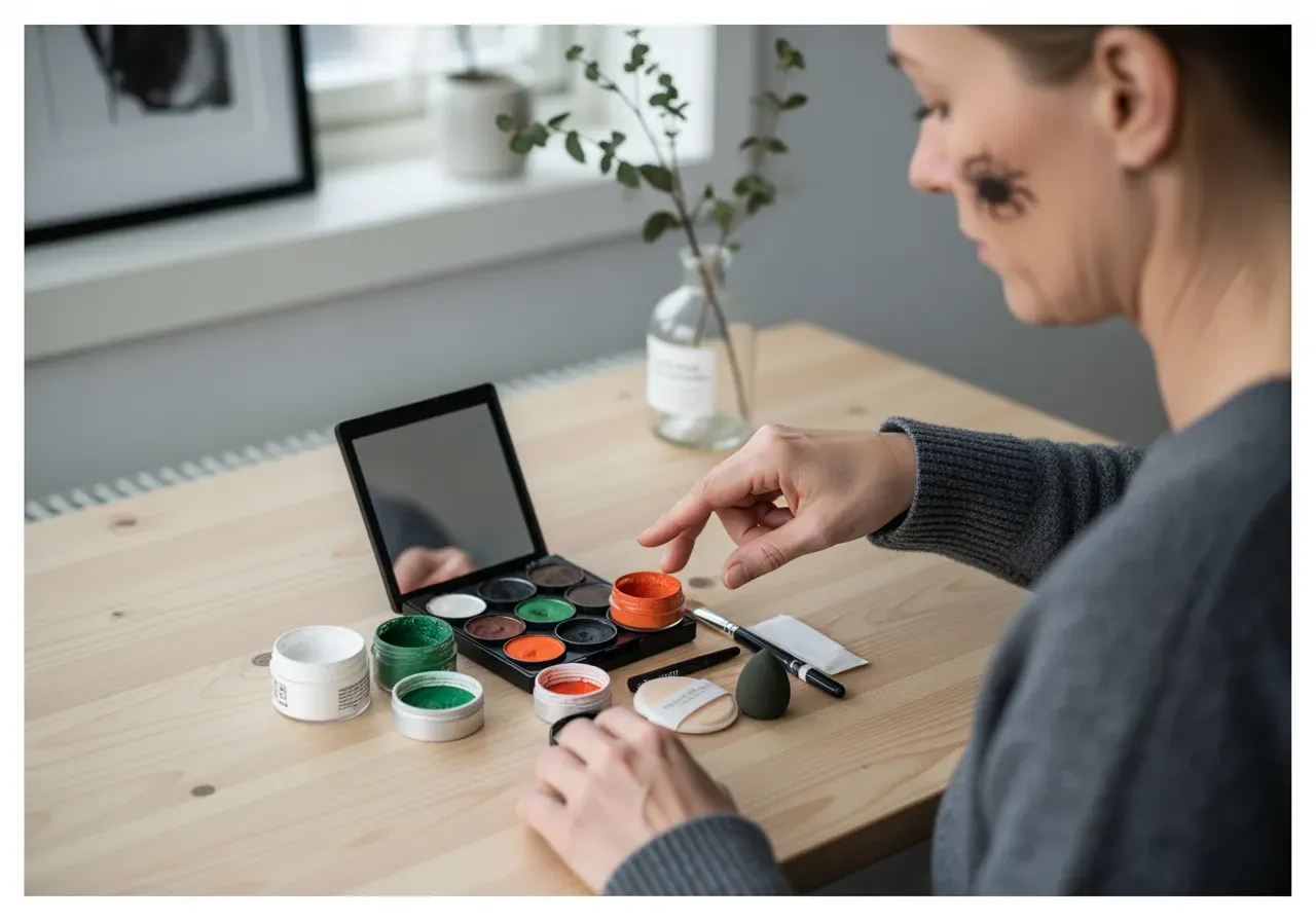 Enkla halloween-smink för barn