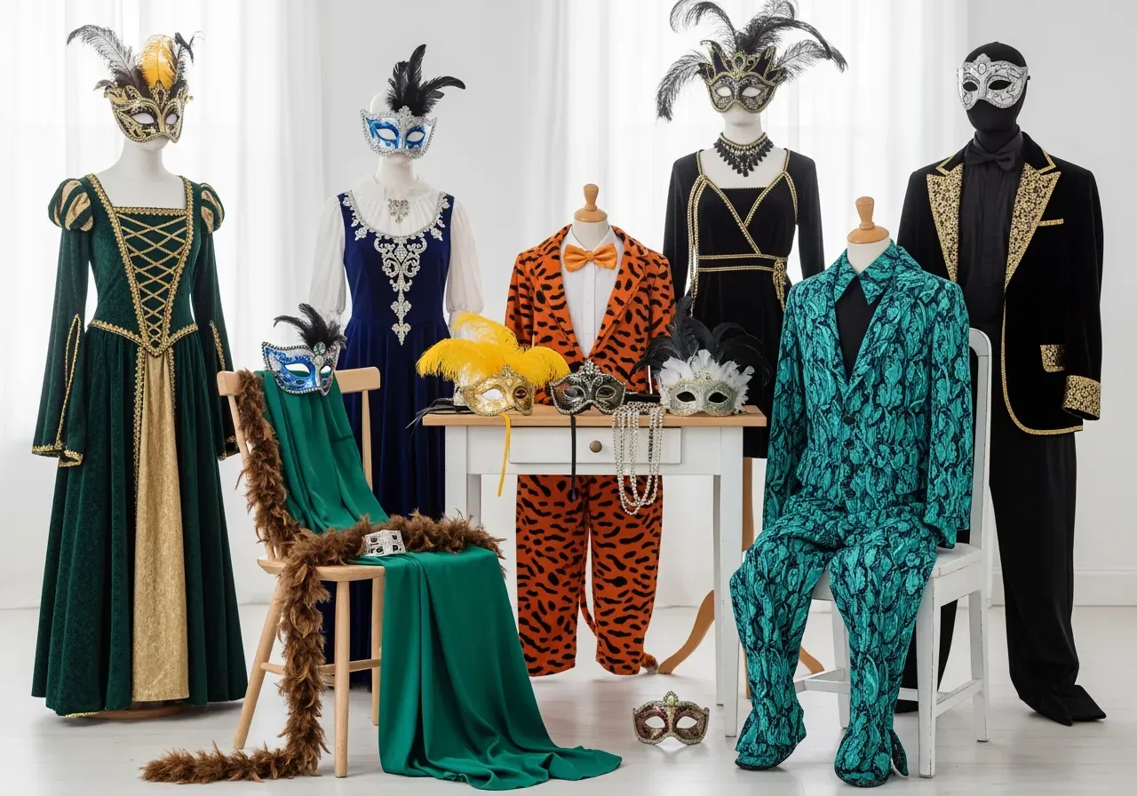 Guider för maskerad och barnkläder