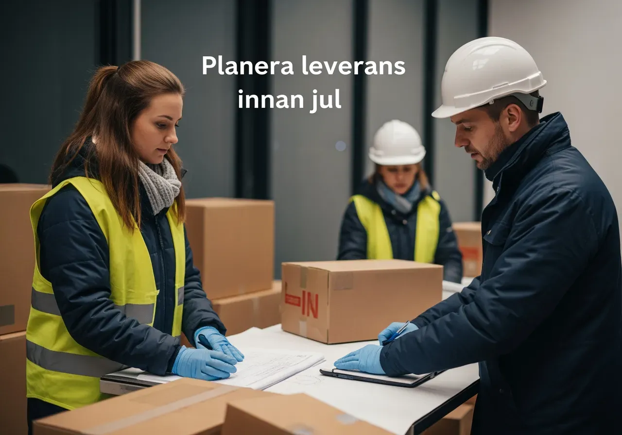Planera leverans innan jul