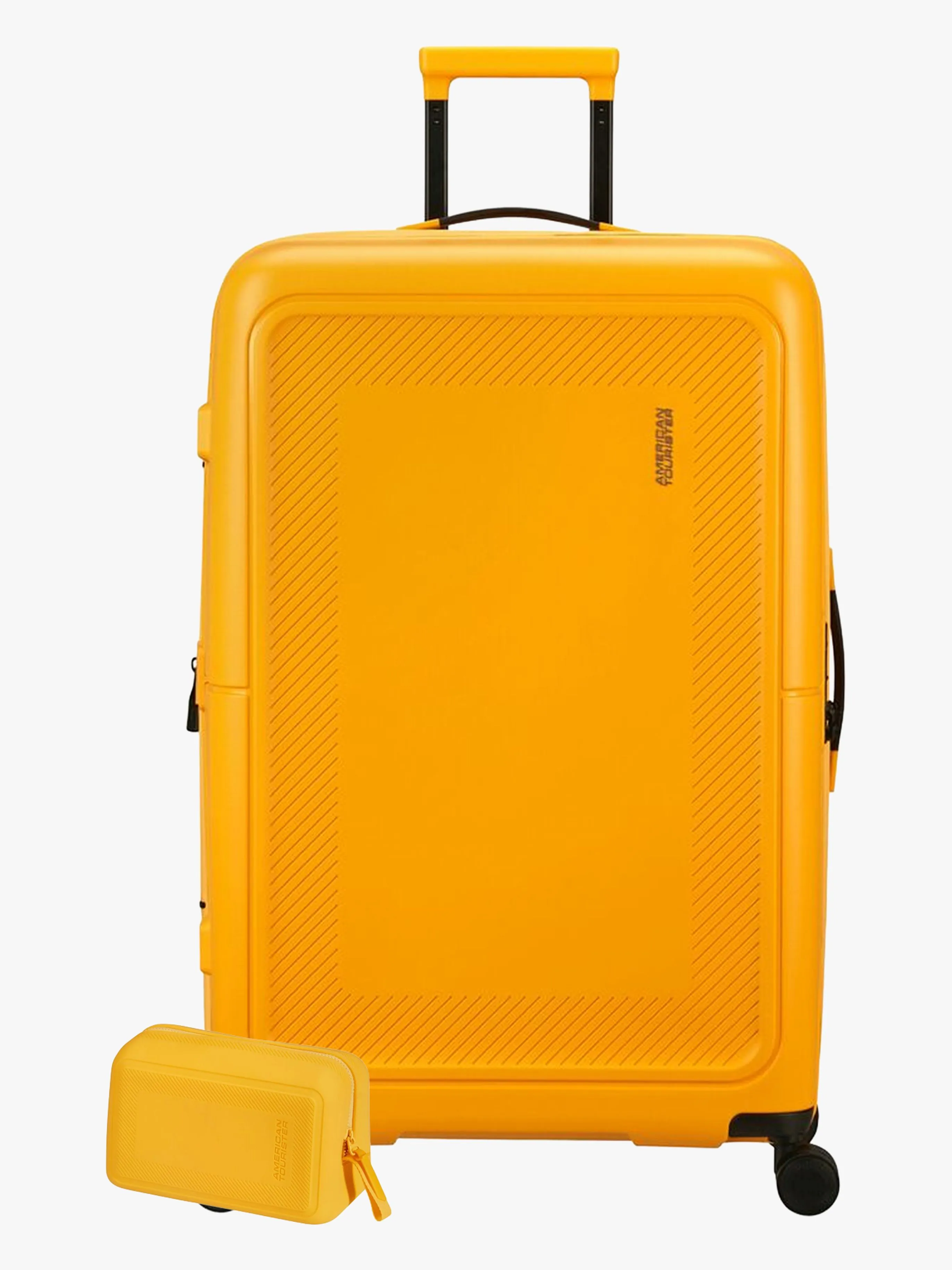 American Tourister Dashpop Resväska 104-121L &  Necessär POP, Golden Yellow