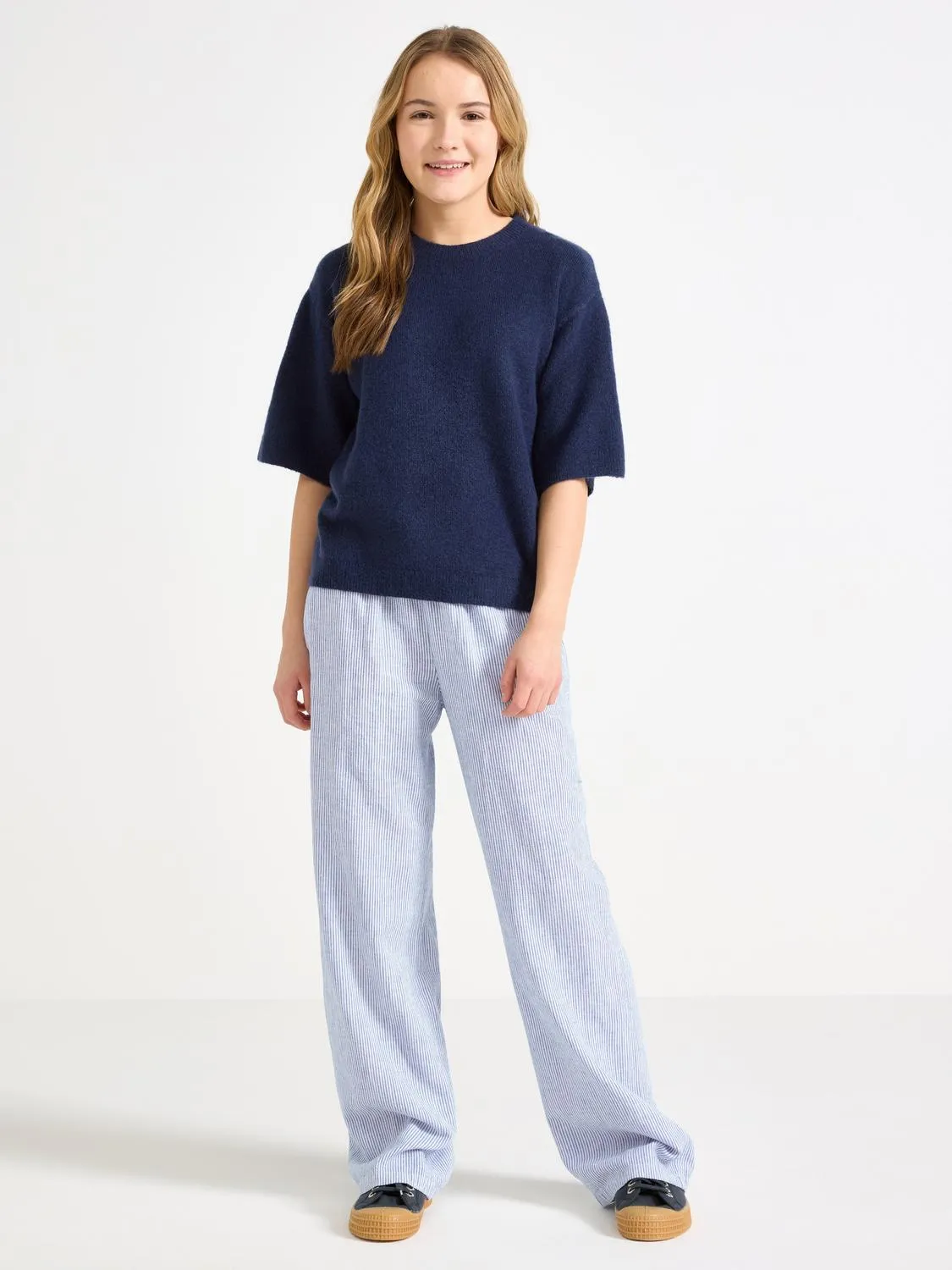 Byxor i linneblandning