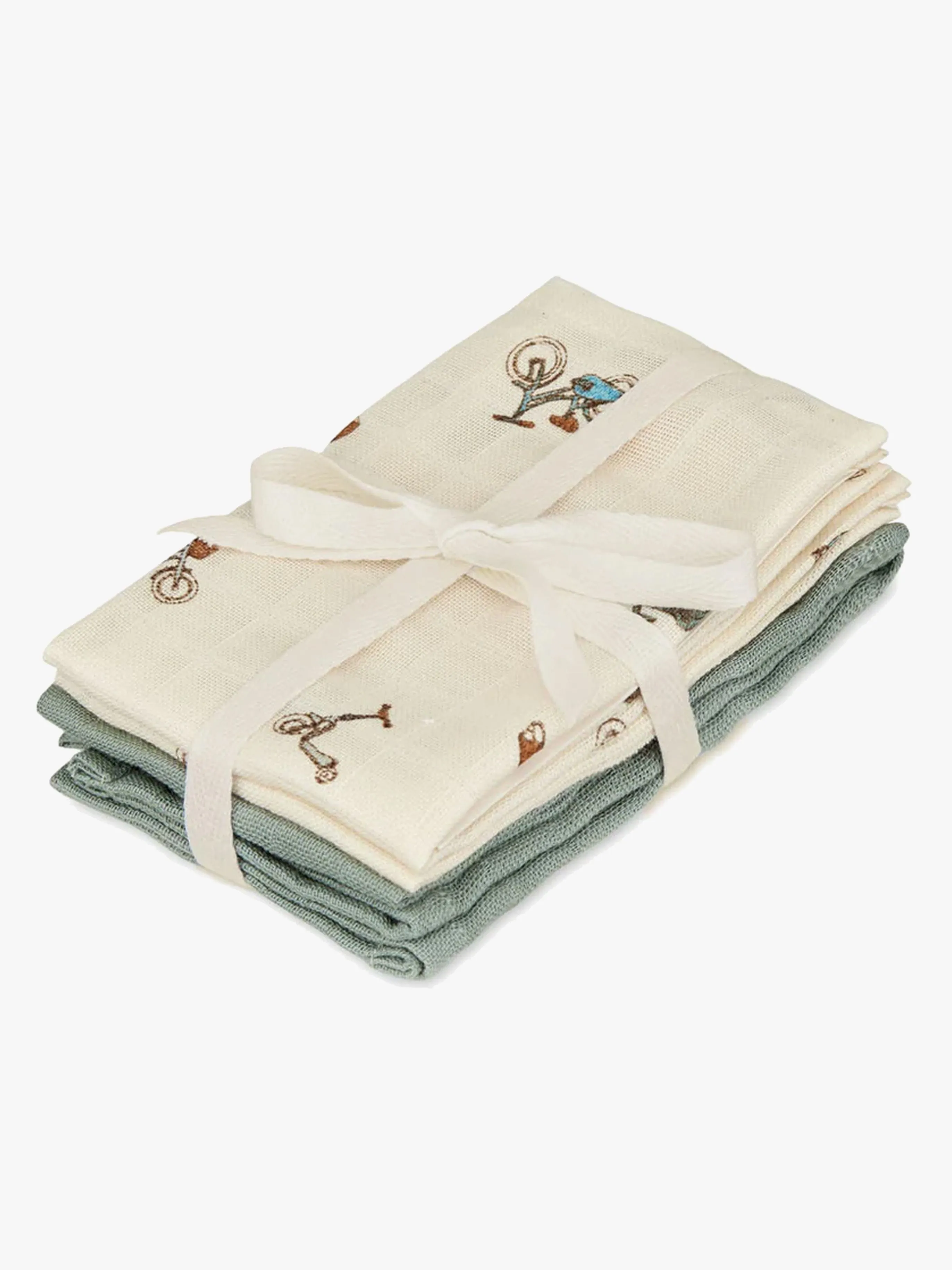 Cam Cam Copenhagen Tvättlappar 4-Pack, Bicycles