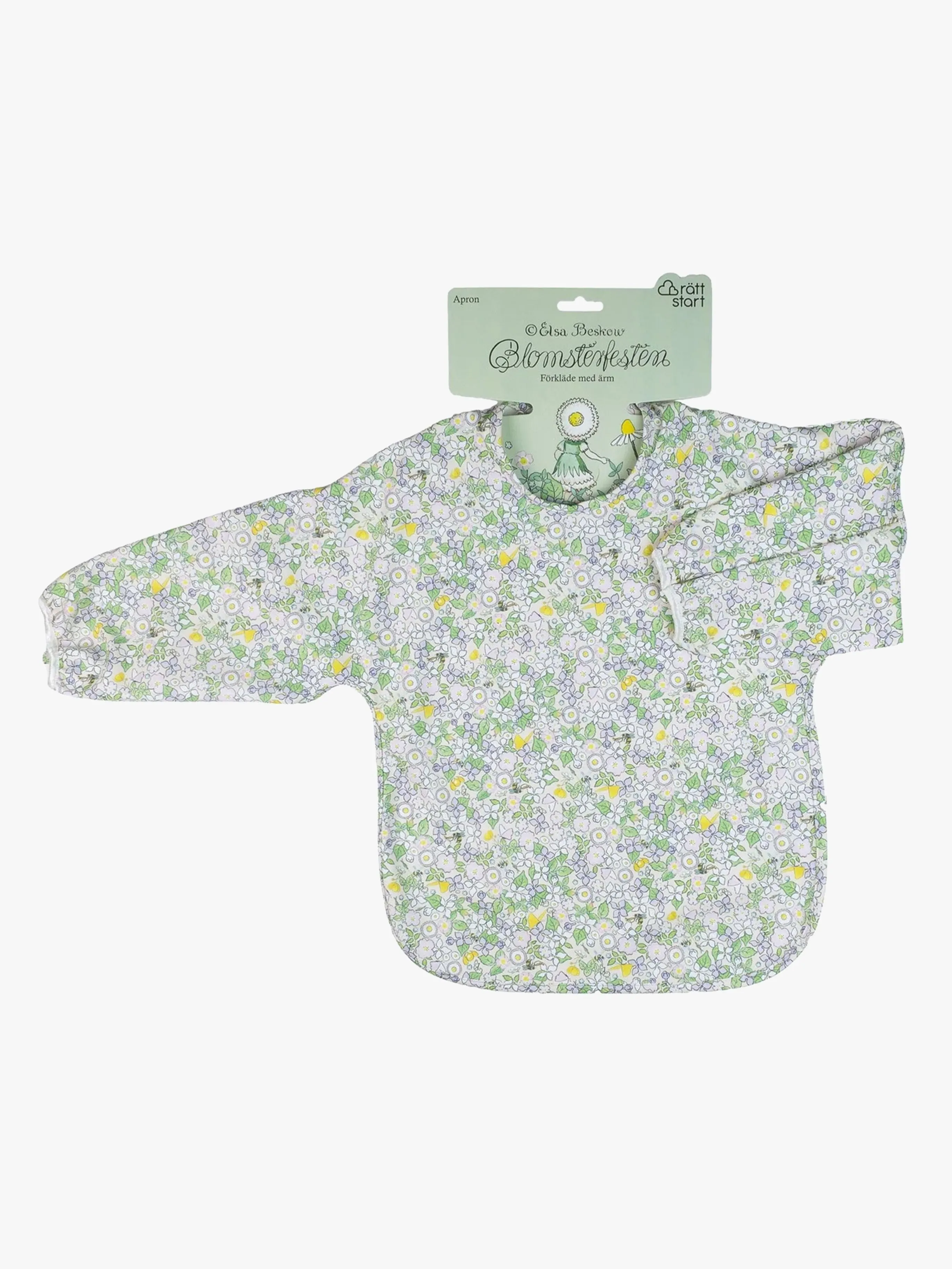 Elsa Beskow  Blomsterfesten Långärmad Haklapp