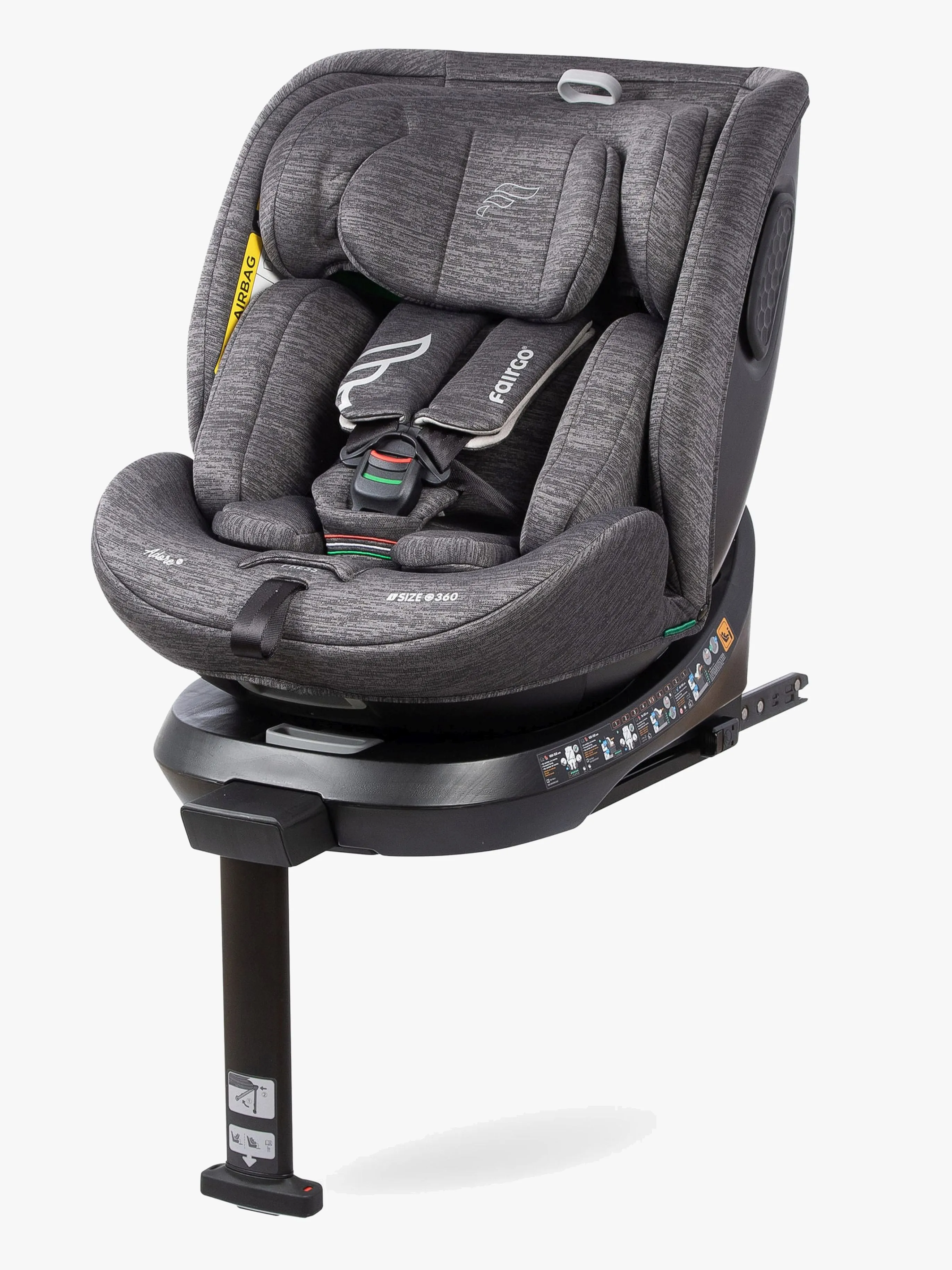 Fairgo Adore i-Size Bilbarnstol, Stone Grey
