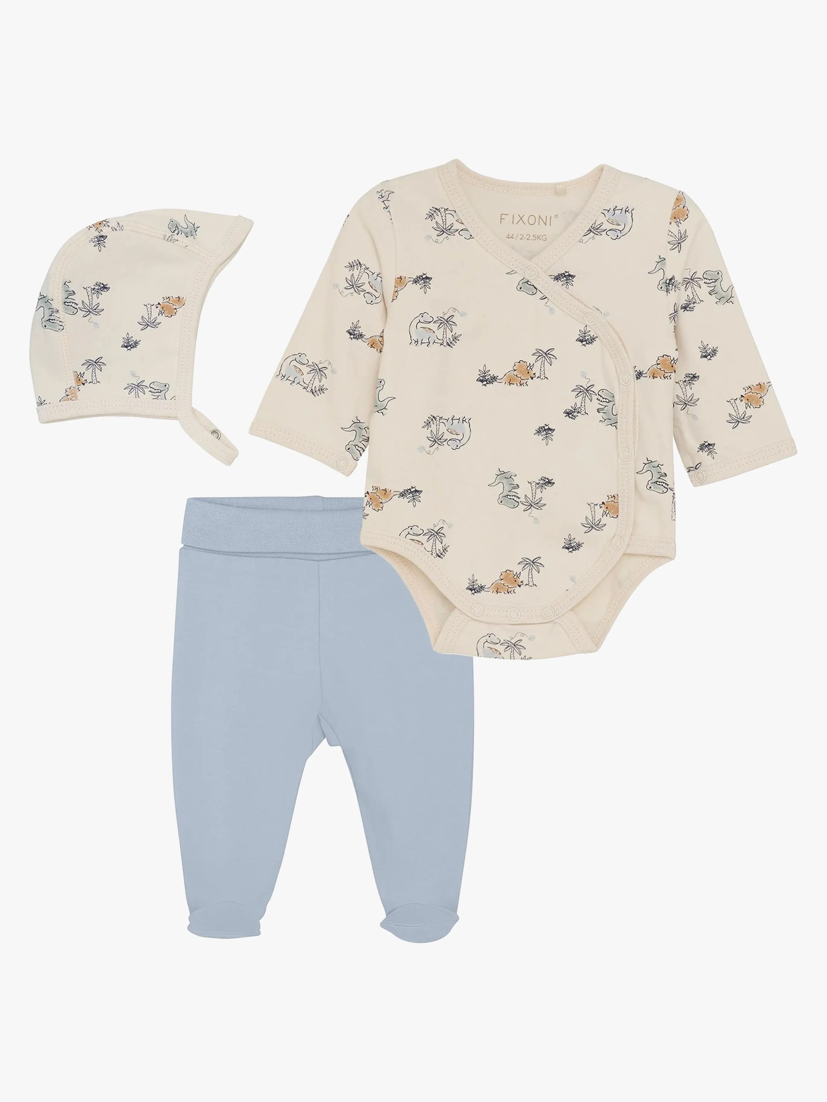 Fixoni Prematur Pyjamasset Stl 44, Blå