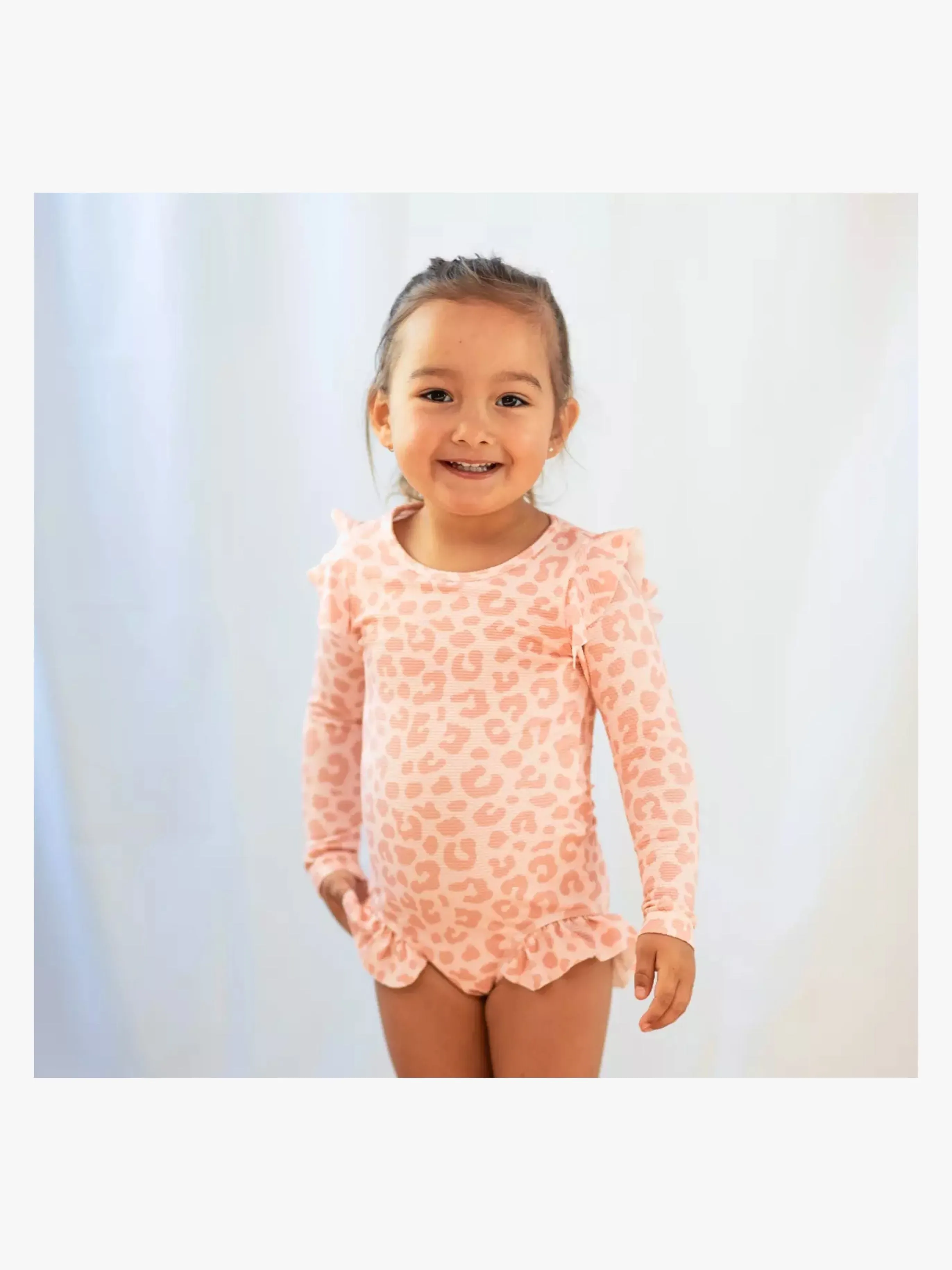 Geggamoja UV-Baddräkt, Pink Leo, 98-104