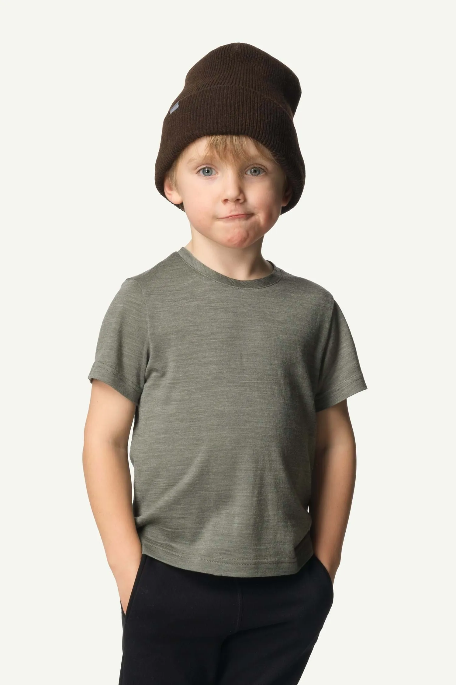 Houdini Kids Activist Tee, Sage Green, 110