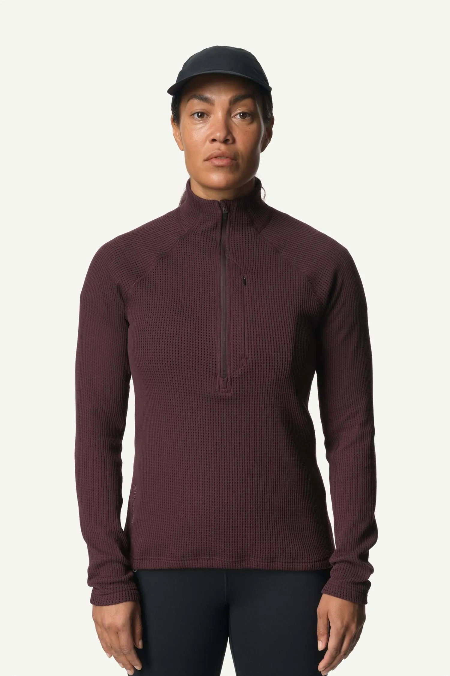 Houdini W's Pace Flow Half Zip, Red Illusion, XS