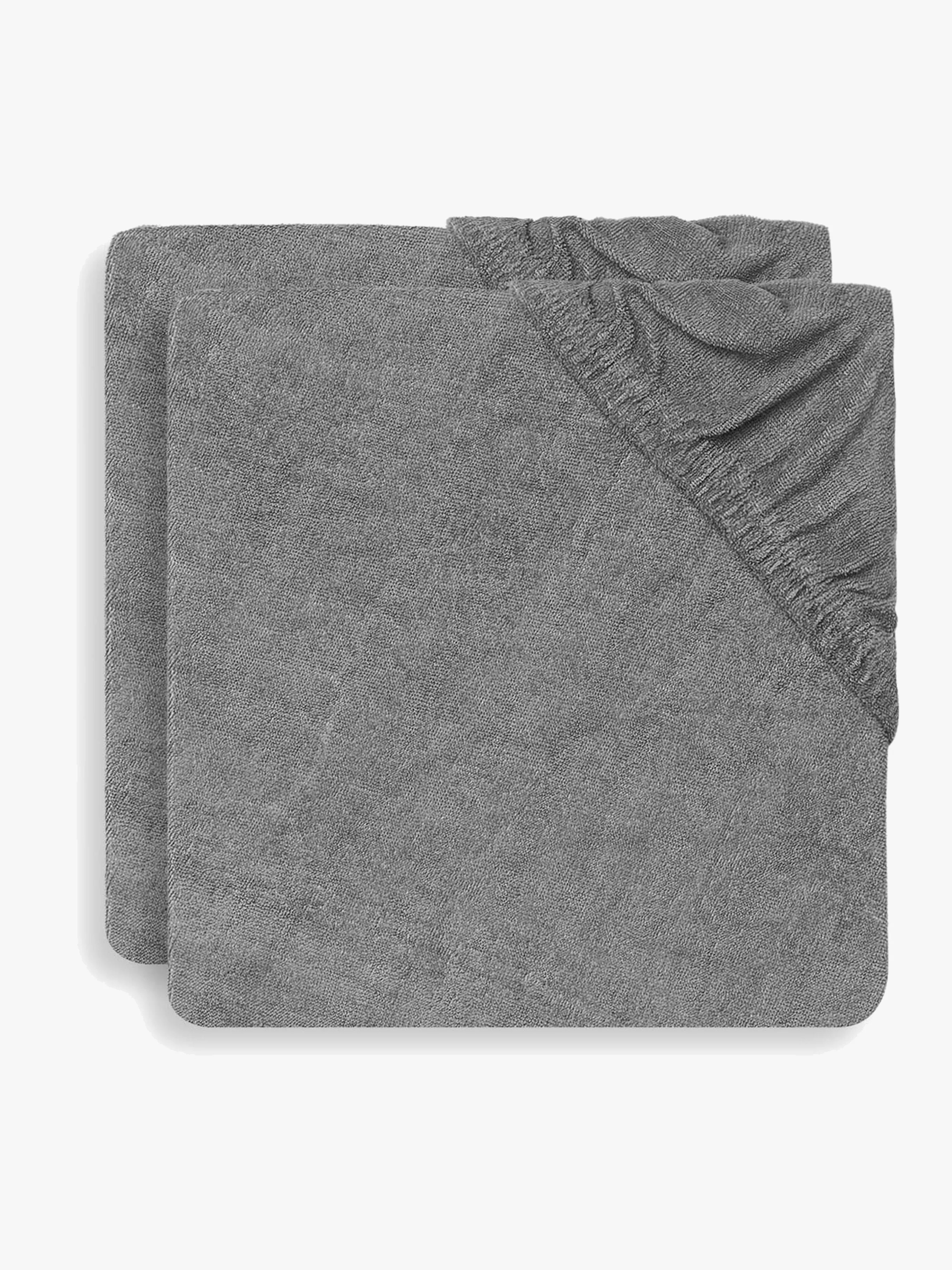 Jollein Skötbäddsöverdrag 50x70cm 2-pack, Storm Grey