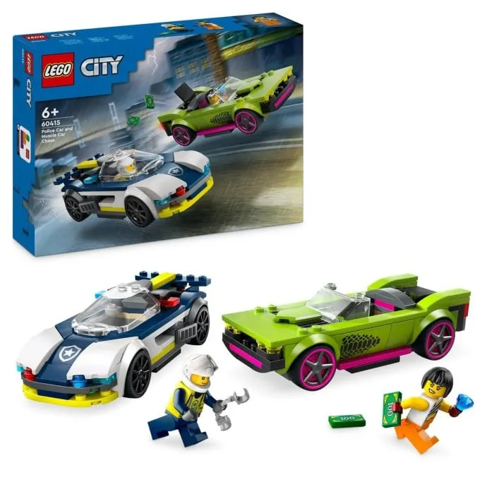 LEGO City Police 60415 Jakt med polisbil och muskelbil