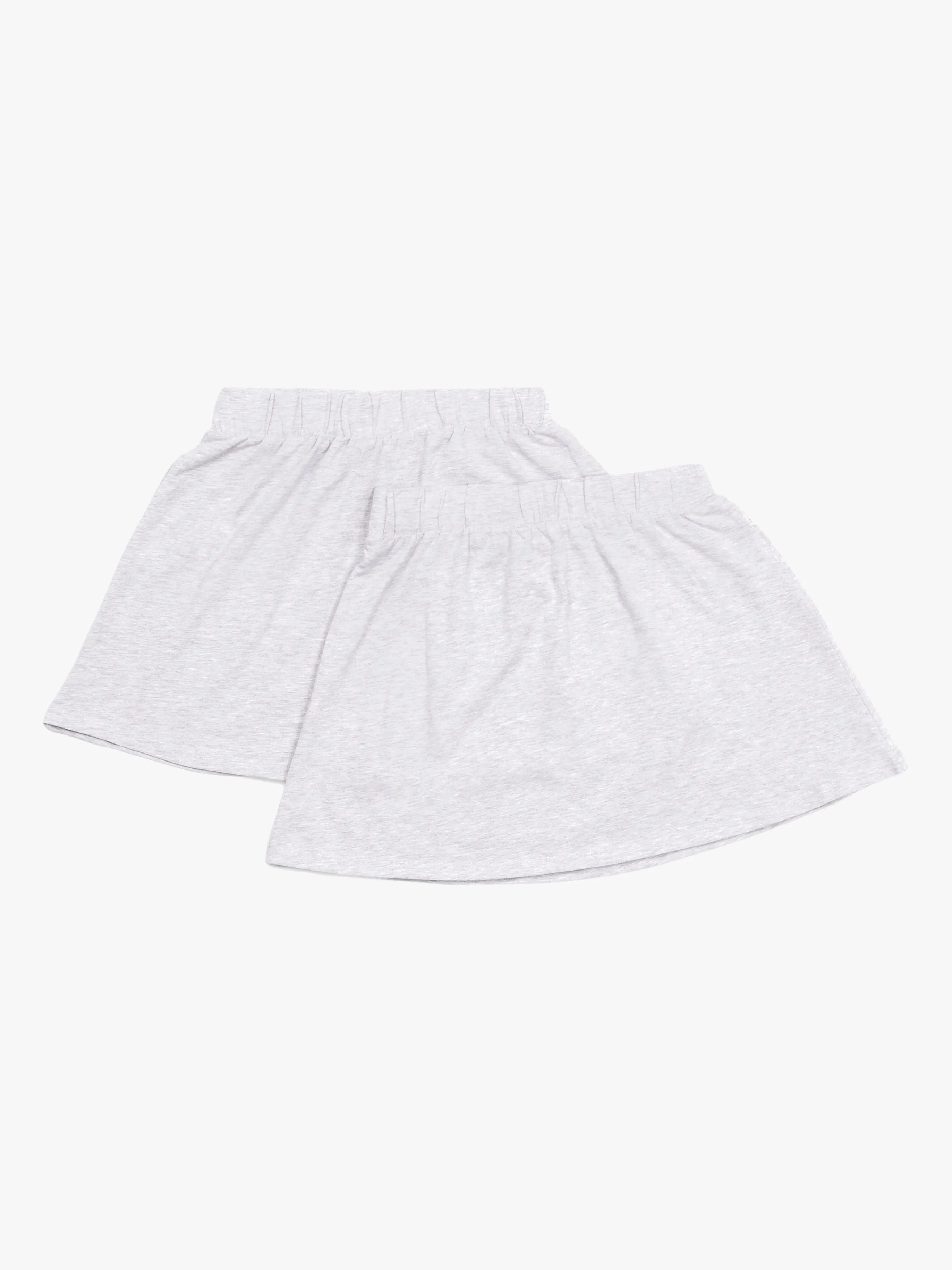 Luca &  Lola Corinna Kjol 2-pack, Grey Melange 134-140