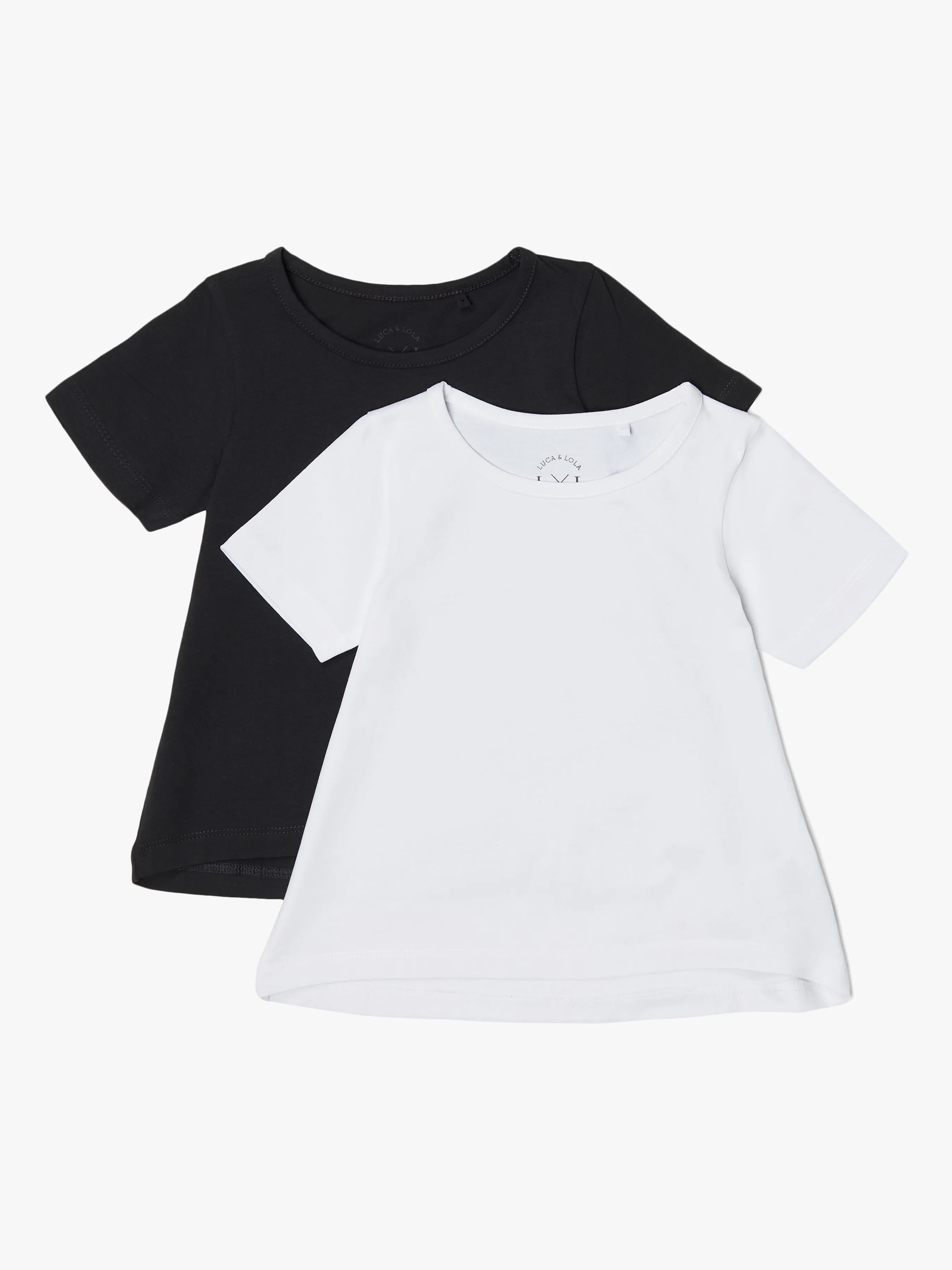 Luca &  Lola Malena Topp 2-pack, White/Anthracite 134-140