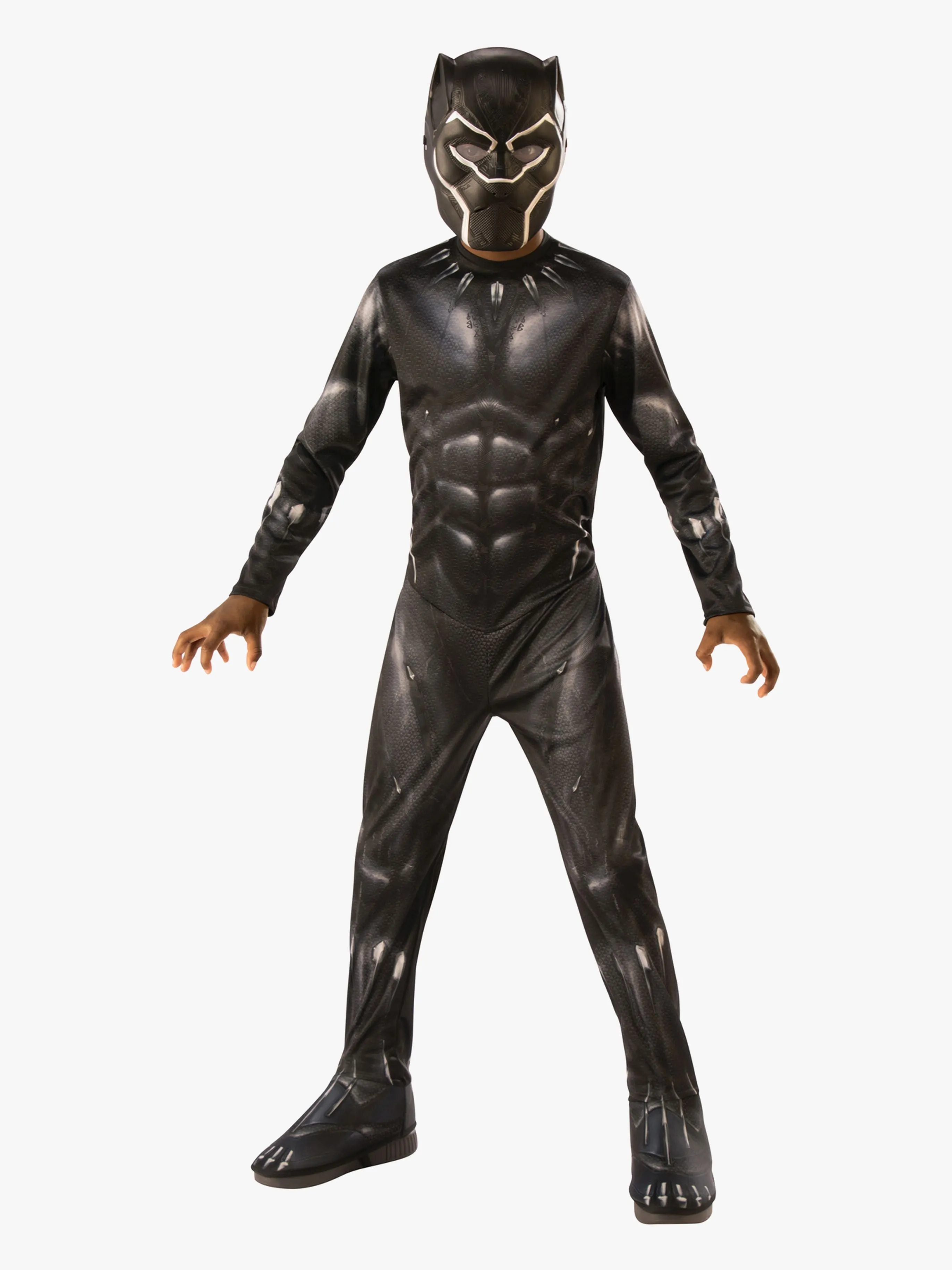 Marvel Avengers Black Panther Utklädnad med Mask, 5-7 år