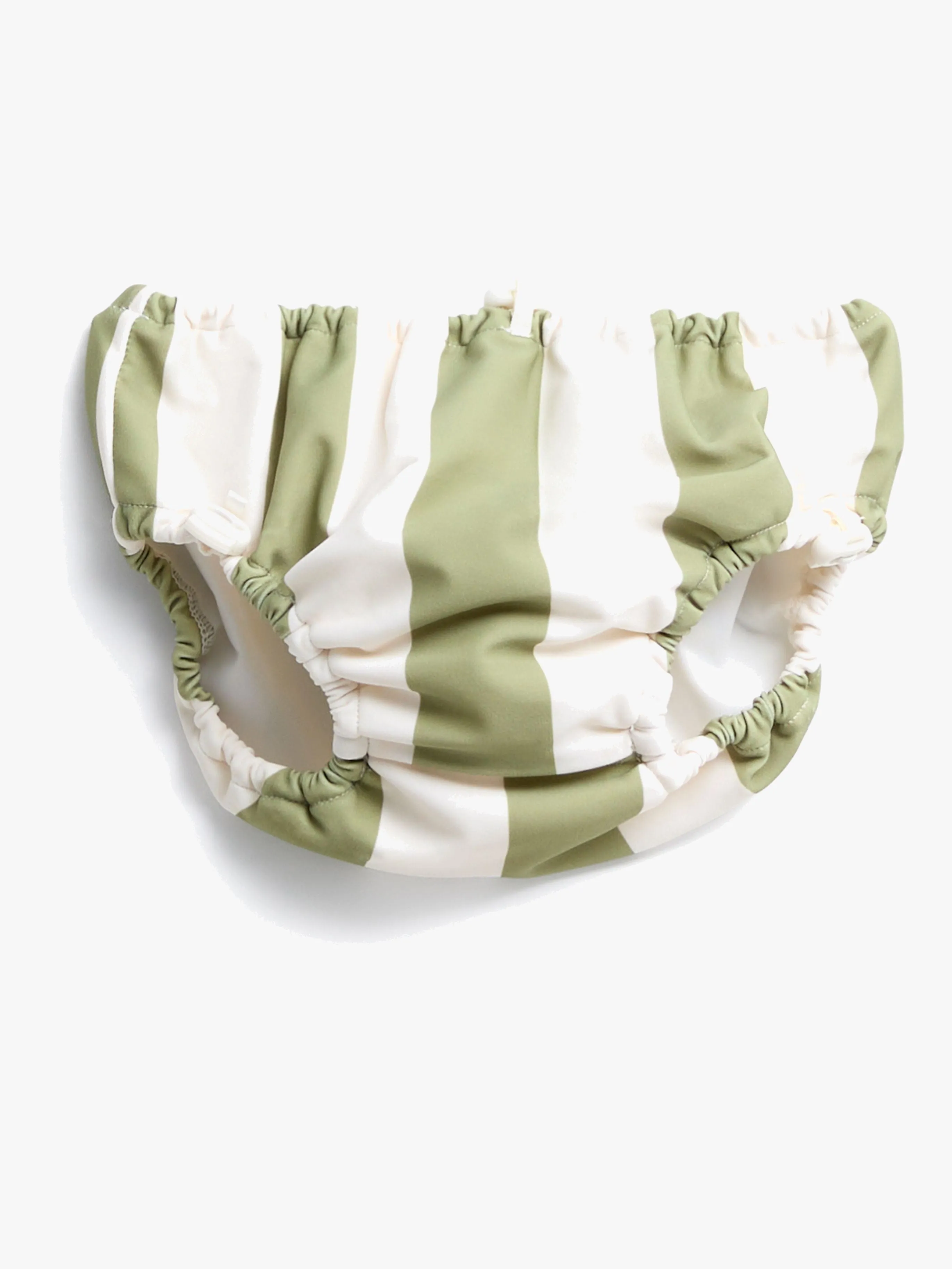 Nordbjörn Mölle Badblöja, Green Stripe, 74-80