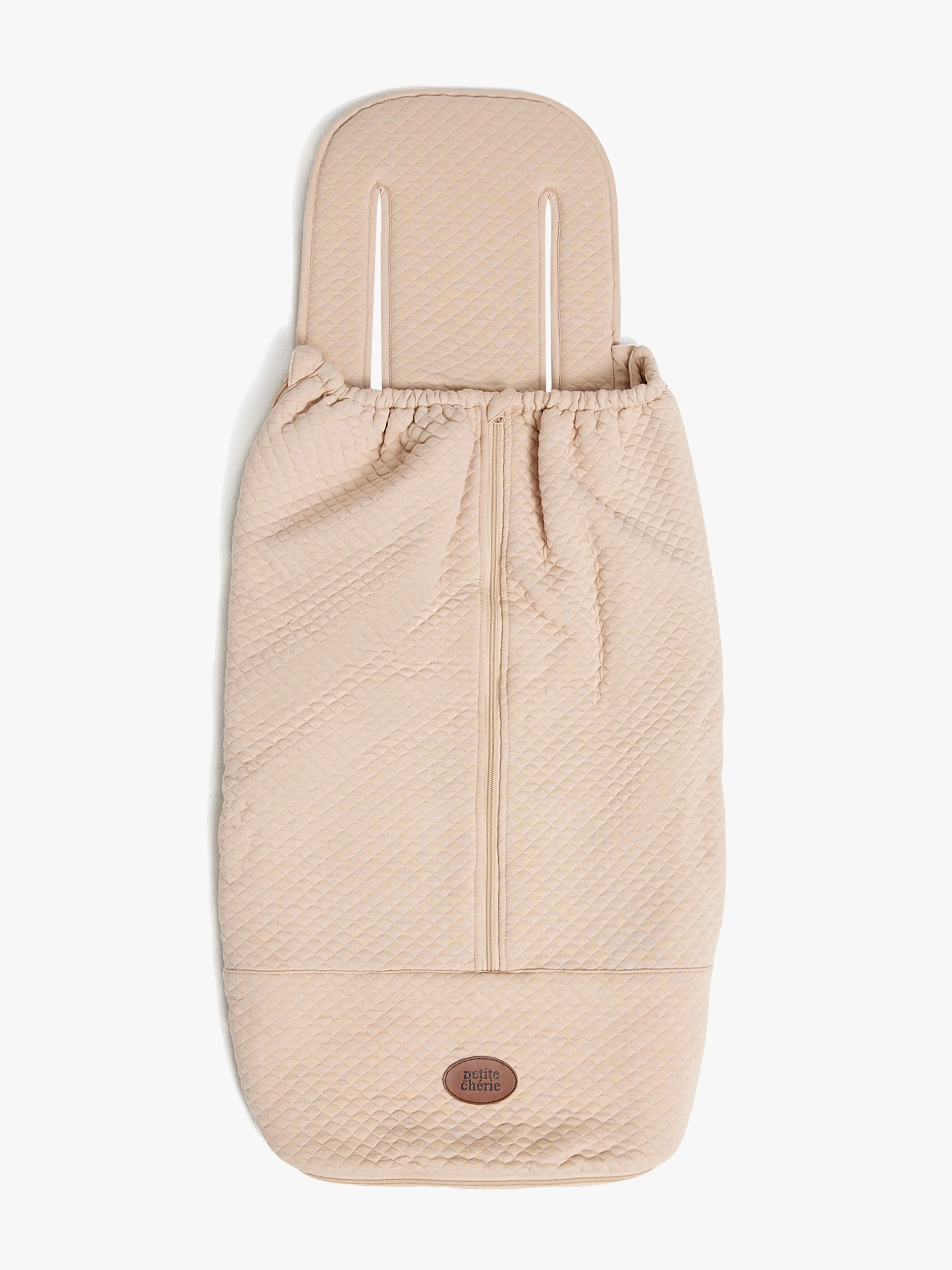 Petite Chérie Soft Quilted Light Multi Åkpåse inkl. Sittdyna, Beige
