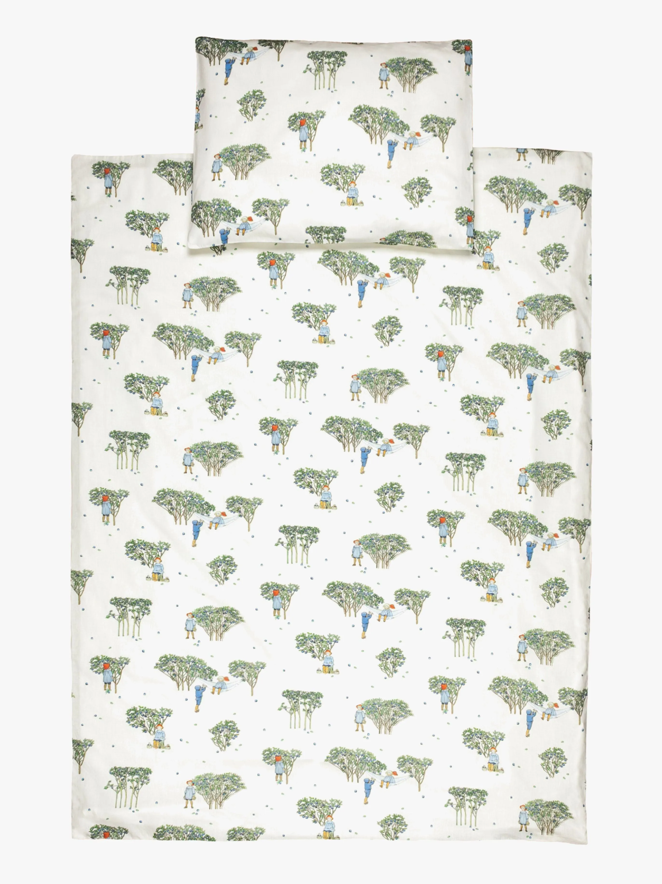 Rätt Start Putte I Blåbärsskogen Bäddset Spjälsäng 70x80